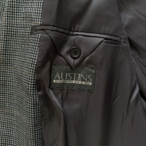 Lauren Ralph Lauren Houndstooth Silk/Wool Sport Jacket Coat Mens Size 50XL - Picture 8 of 9